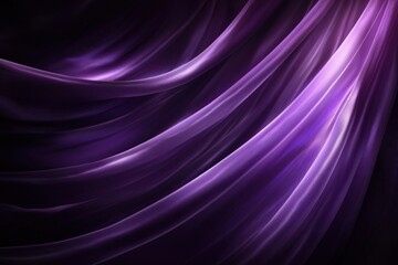 Wall Mural - elegant purple fabric drapery flowing in soft light and shadow