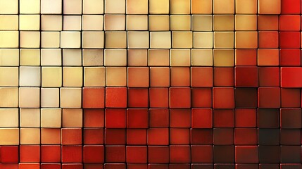 Fototapete - Vibrant and Colorful Cube Patterns on a Warm Gradient Background for Artistic Design : Generative AI