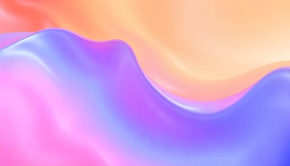 Wall Mural - abstract pastel wave background fluid pink purple and orange gradient design