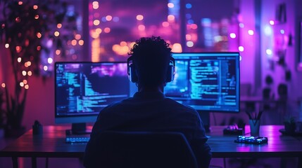 the late night code world of programmers