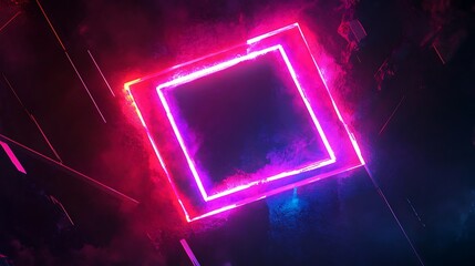 glowing neon frame