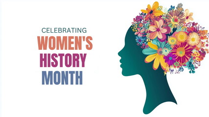 women's history month, international women's day, women empowerment and inspiration, female silhouet