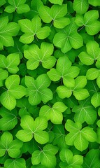 Canvas Print - Lush green leaves close-up, vibrant foliage pattern, nature backdrop