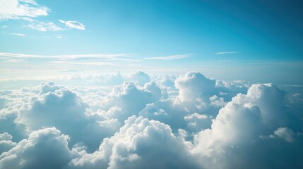 Wall Mural - beautiful white clouds in the sky