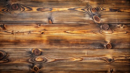 Poster - Rustic Weathered Brown Wood Planks Texture Background Image