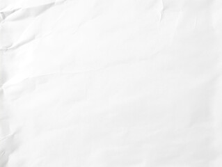 Poster - Crumpled white paper texture with subtle shadows and creases