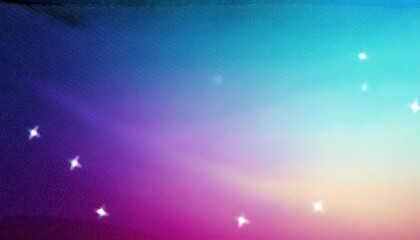 Wall Mural - dreamy gradient aurora sky with sparkling stars in pink, blue, and purple hues for cosmic or spiritual design use