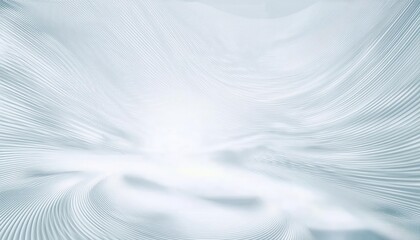 Poster - smooth flowing white abstract lines creating a minimalistic and soft landscape with waves for modern design use
