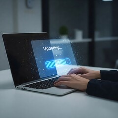 update software application upgrade technology concept. software update or operating system, patch u