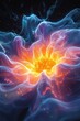 © Silu Sen - Multicolored Neon Energy Flow Background, Generative AI