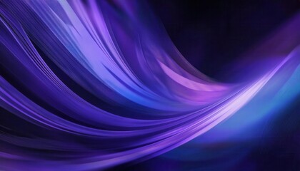 Poster - glowing purple abstract wave with smooth flowing lines in gradient light for modern design and digital art background