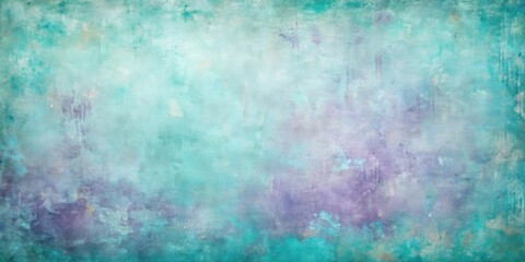 Poster - Abstract Teal and Lavender Textured Background, Ideal for Design Projects Requiring a Serene and Artistic Atmosphere