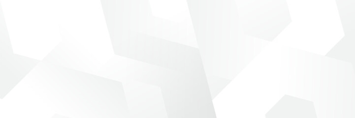 Wall Mural - abstract white geometric banner design background.