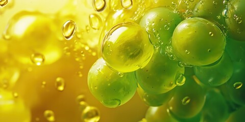 Wall Mural - green grape grape explosion one by one gourmet