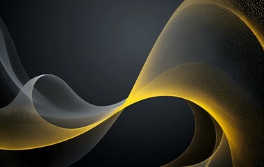 Wall Mural - Ocher background image, curve, light, space, texture banner