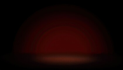 Poster - dark empty stage with red spotlight on wooden floor, dramatic theater background for performances, presentation, and design

