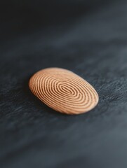 Fototapete - Modern Biometric Fingerprint Interface on Textured Surface Digital Authentication for Advanced Security Solutions in Tech and Business Innovation