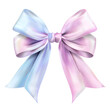 © Thisisanuar - A realistic pastel-colored bow clipart with soft and delicate tones like blush pink, baby blue, and lavender. High-resolution design with bright, gentle colors, no shadows, and a clean white.
