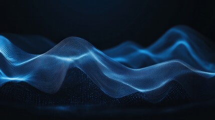 Abstract computer technology blue background banner futuristic business data technology modern concept, circuit board shape lines connecting link structure dark blue contrast.