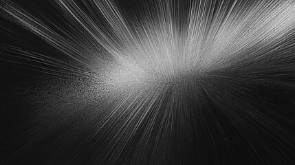 Poster - A High-Resolution Monochrome Texture with Dust Particles and Light Rays, Creating a Dramatic and Atmospheric Effect. This Highly Detailed Black and White Backdrop is Perfect for Adding Depth and Textu
