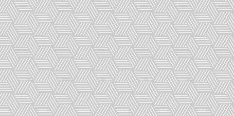 Vector geometric diagonal fabric waves seamless line texture. Seamless pattern Abstract geometric with stripes. Gray mesh background ornament.