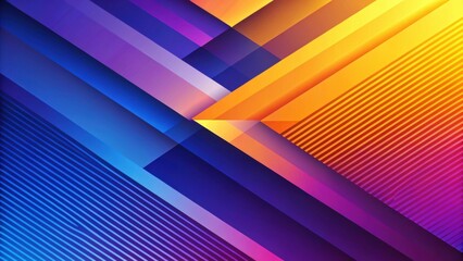 Leinwandbilder - Vibrant Abstract Background with Intersecting Diagonal Shapes and Gradient Colors