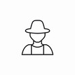 © Kamran - man in a hat icon vector sign