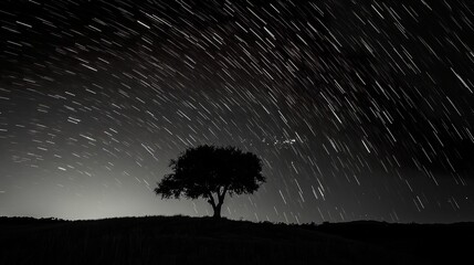 Wall Mural - shooting star art