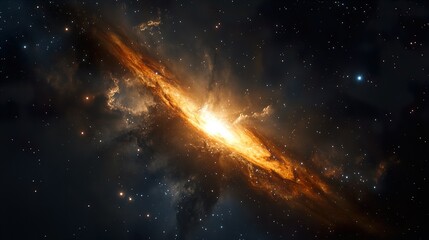 Wall Mural - vibrant deep space galaxy nebula