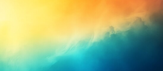 Wall Mural - vibrant abstract gradient with warm orange and cool blue hues blending seamlessly