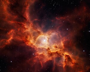 space nebula formation in dark backdrop, suitable for science, astronomy and nature topics