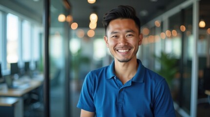 smiling vietnamese software developer