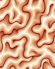 Wall Mural - abstract wavy texture in warm tones with smooth color gradients