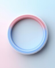 Wall Mural - soft gradient circular frame with smooth textured edges