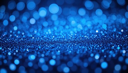 Vibrant blue bokeh background with abstract light pattern and soft glow