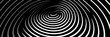 © LeNo - Abstract art of spiral lines converging to a center point, monochrome use