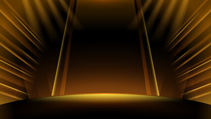 Wall Mural - abstract wallpaper premium style background gold shine