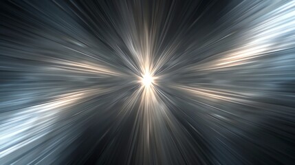 Wall Mural - abstract light rays radiating from a bright, white center.
