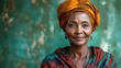 © NicotineLens  - Portrait of a Confident African Woman in Traditional Headwrap