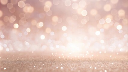 Wall Mural - sparkling rose gold glitter background with blurred lights