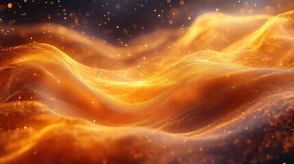 Wall Mural - golden bokeh background