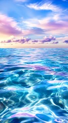 Wall Mural - Serene Ocean & Pastel Sky: Summer Seascape -  Pastel colors