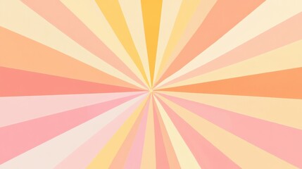 Aufkleber - Colorful radial pattern emanating from the center, creating a warm and inviting atmosphere in a simple design. Generative AI