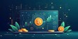 © Kevin  - Cryptocurrency Trading Platform with Bitcoin and Data Analysis Graphics