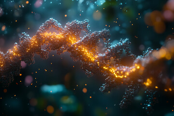 abstract illustration of dna