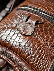 luxury crocodile leather texture close-up - luxury & high-end mater.