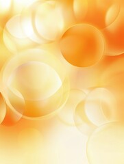 Leinwandbilder - Soft golden bubbles create a warm and inviting atmosphere in a soothing abstract background design. Generative AI