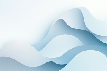 Fototapete - Soft blue waves create a calming abstract background representing peace and serenity in design. Generative AI