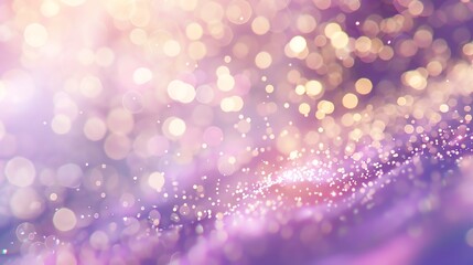 Canvas Print - a sparkly purple and gold bokeh background.