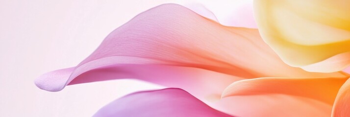 Poster - Delicate petals in soft hues create a serene atmosphere in a floral arrangement. Generative AI